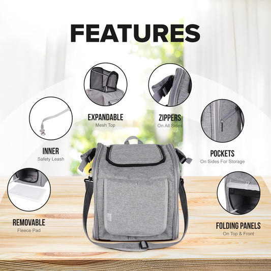 All-In-One Soft Pet Carrier Backpack